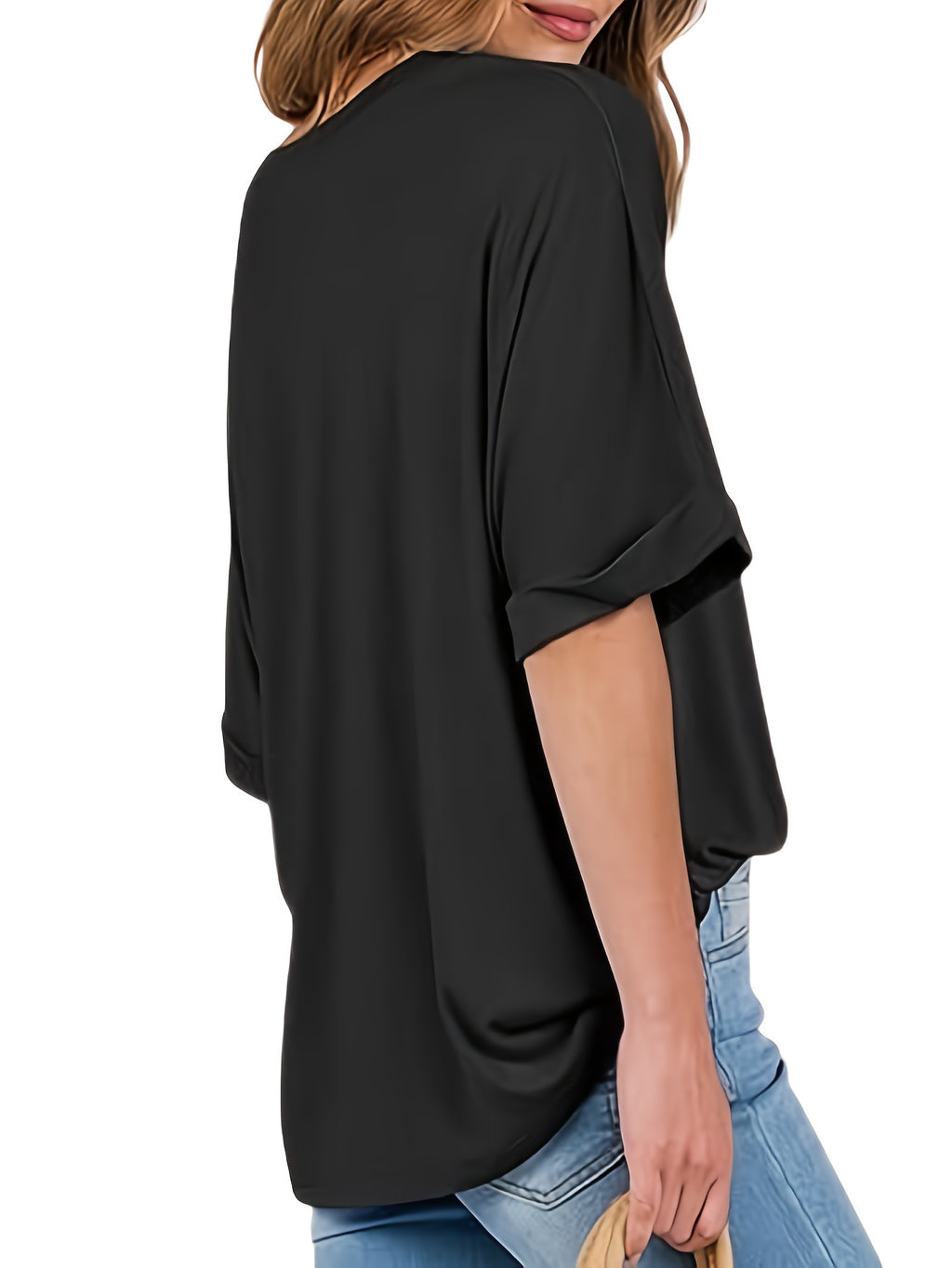 [3pcs Trendy Tee] Three-Piece Women's Oversized Short Sleeve Round Neck Summer Casual Loose Basic Tee Top Set 2025 Trendy Fashion Clothing
