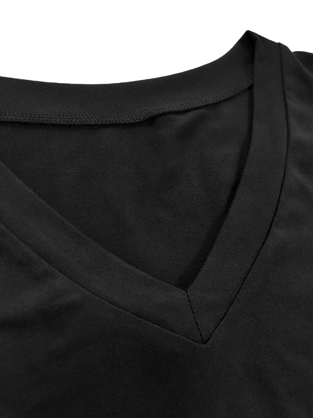 3pcs Set Summer Women'S V-Neck Short Sleeve T-Shirt, Casual Loose Fit, Solid Color, 180g/m² Polyester Knit Fabric