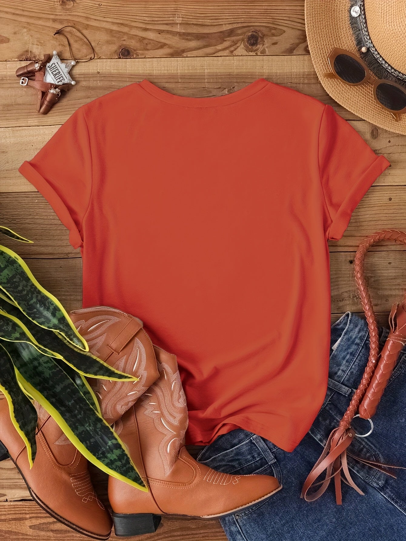 [Valentine's Day Flower Print Tee] Faith Letter & Flower Print T-shirt, Casual Short Sleeve Crew Neck Top, Women's Clothing, Valentine's Day