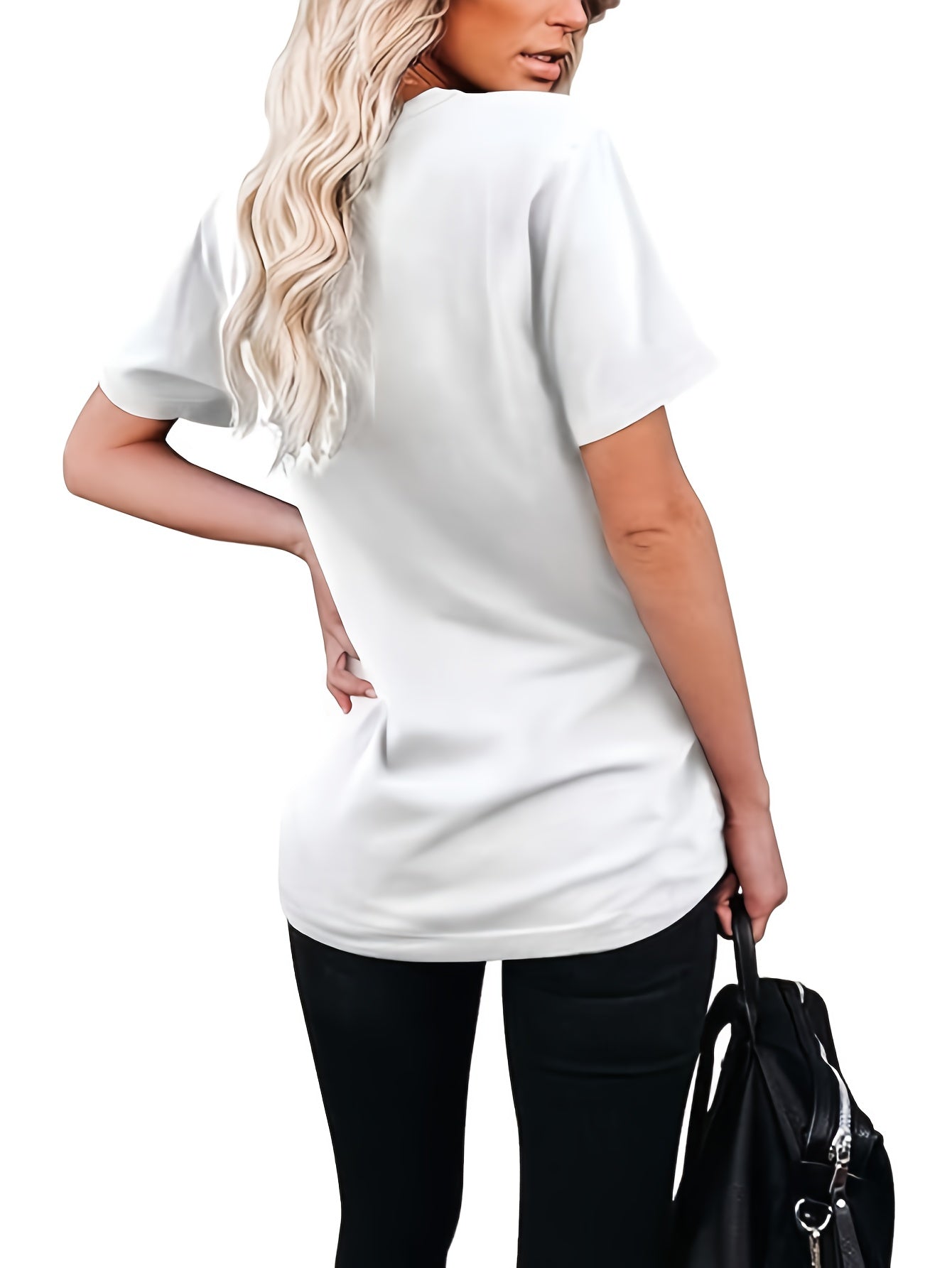 2025 European Style Pocket Print Round Neck T-Shirt Three-Piece Set